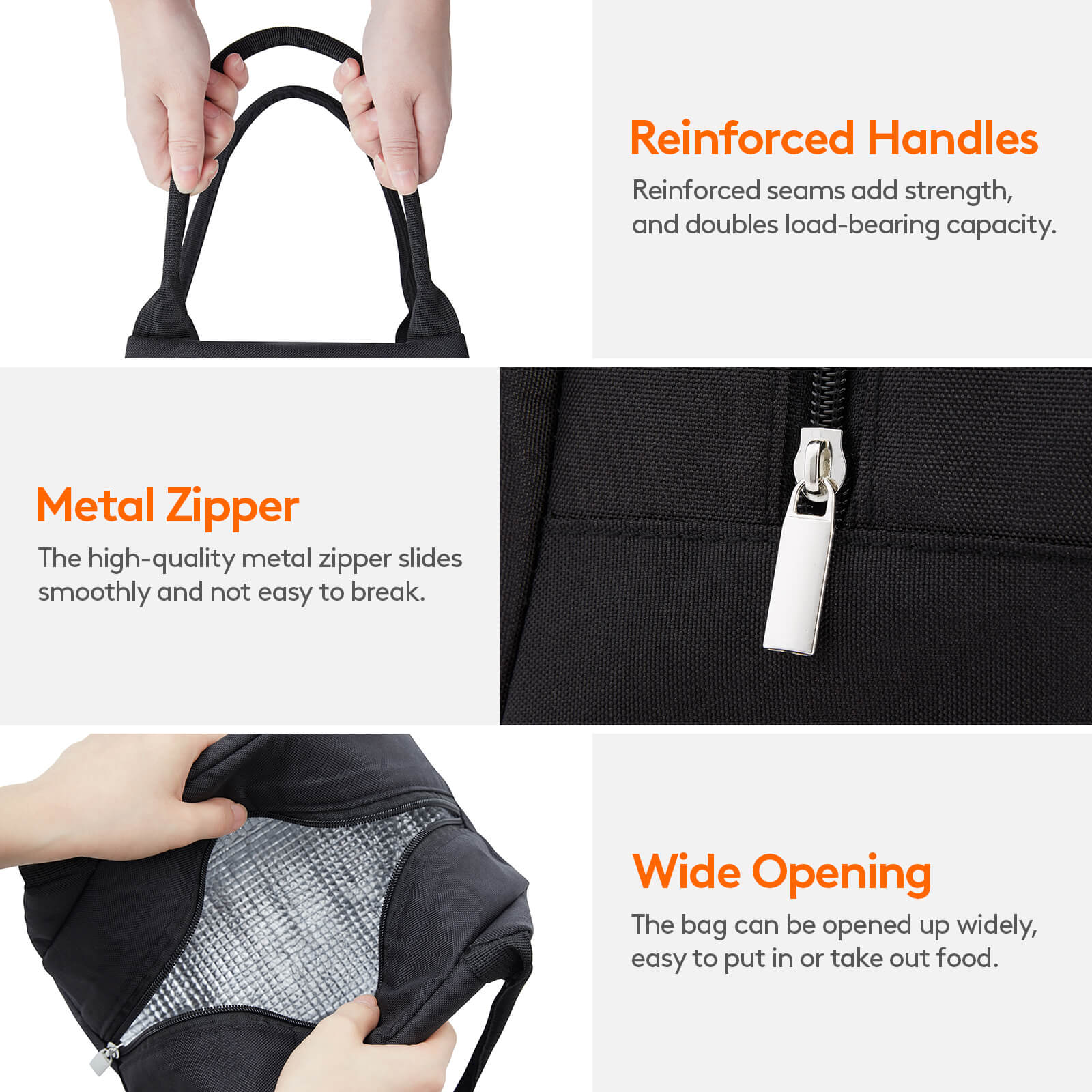 Lifewit Insulated Lunch Tote Bag for Women, Men, Kids