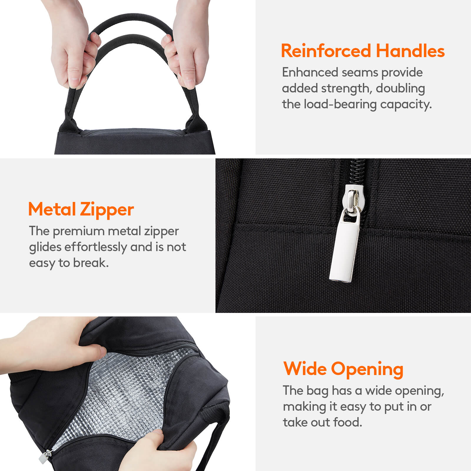 Lifewit Insulated Lunch Cooler Bag，Lunch Tote Bag for Women Men Adults