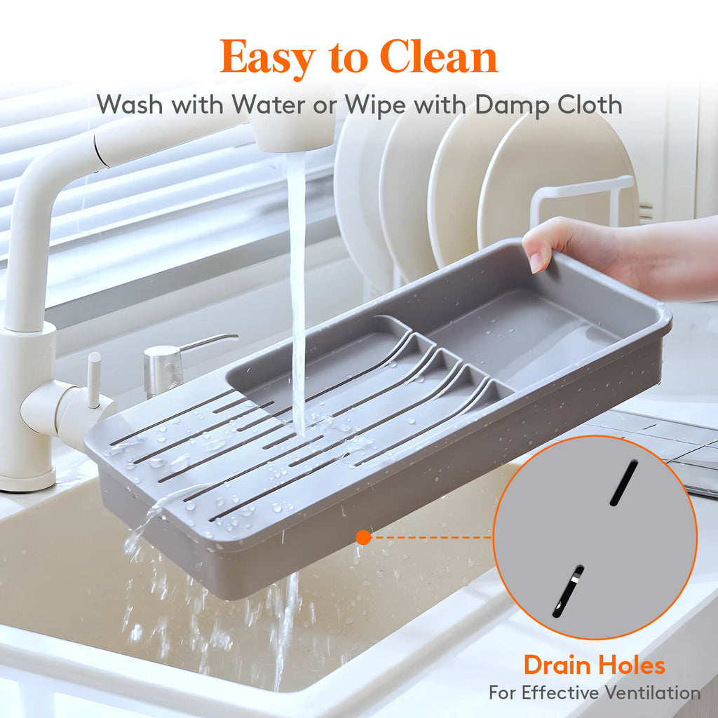 Lifewit Knife Drawer Organizer, In Drawer Knife Block, Knife Storage Holder for Kitchen Drawer