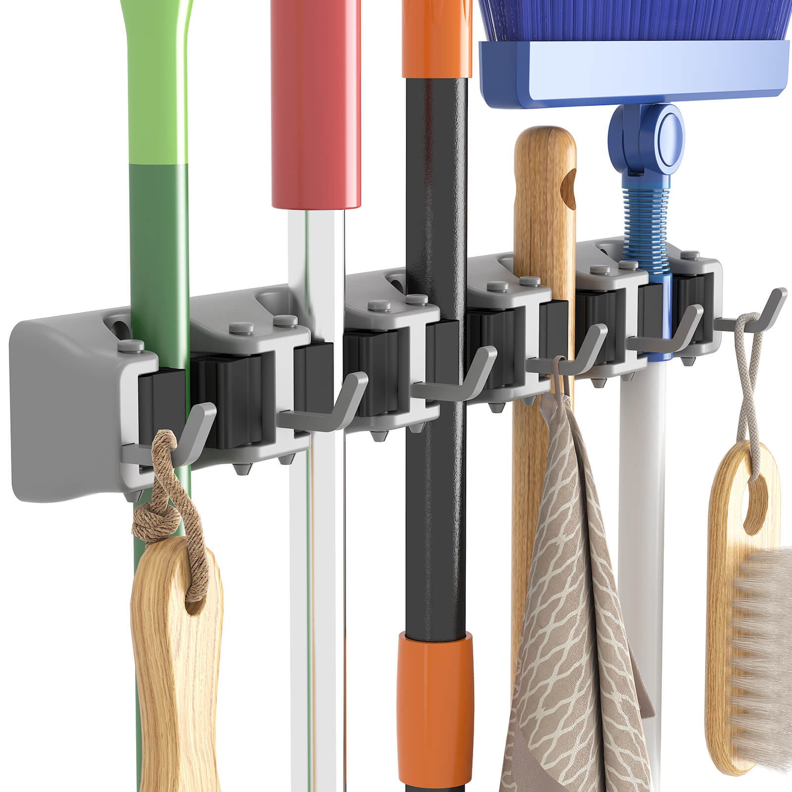 Lifewit Mop and Broom Holder Wall Mount, Garden Tool Organizer, Broom Hanger