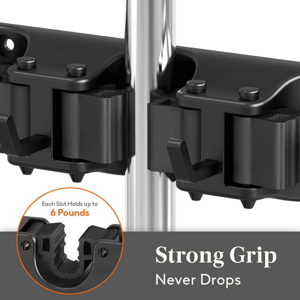 Lifewit Mop and Broom Holder Wall Mount, Garden Tool Organizer, Broom Hanger