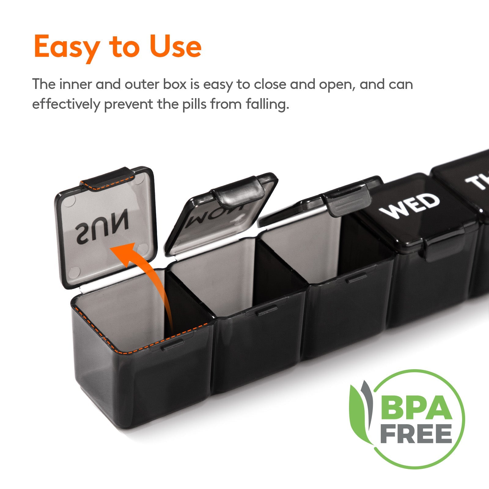 Lifewit Monthly Pill Organizer, 28 Day Pill Box, 4 Weeks One Month Pill Case