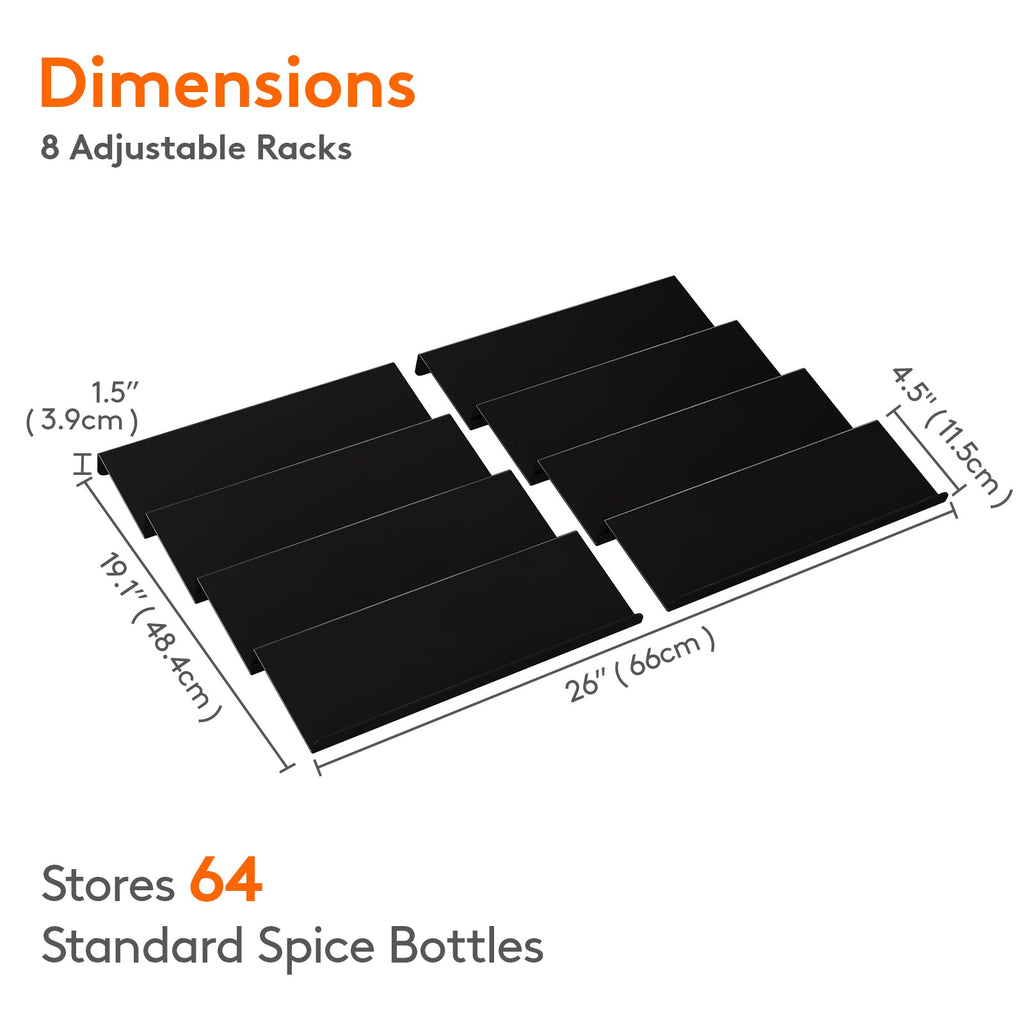 Lifewit Spice Rack, Spice Drawer Organizer Insert for Kitchen