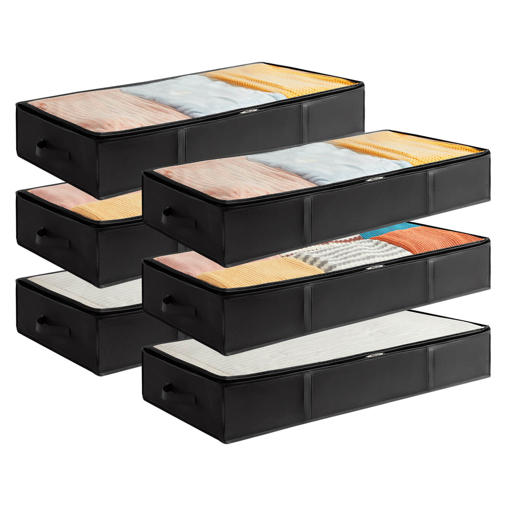 Lifewit Under Bed Storage Organizer Bins, Storage Bags Containers, 3/6 Packs