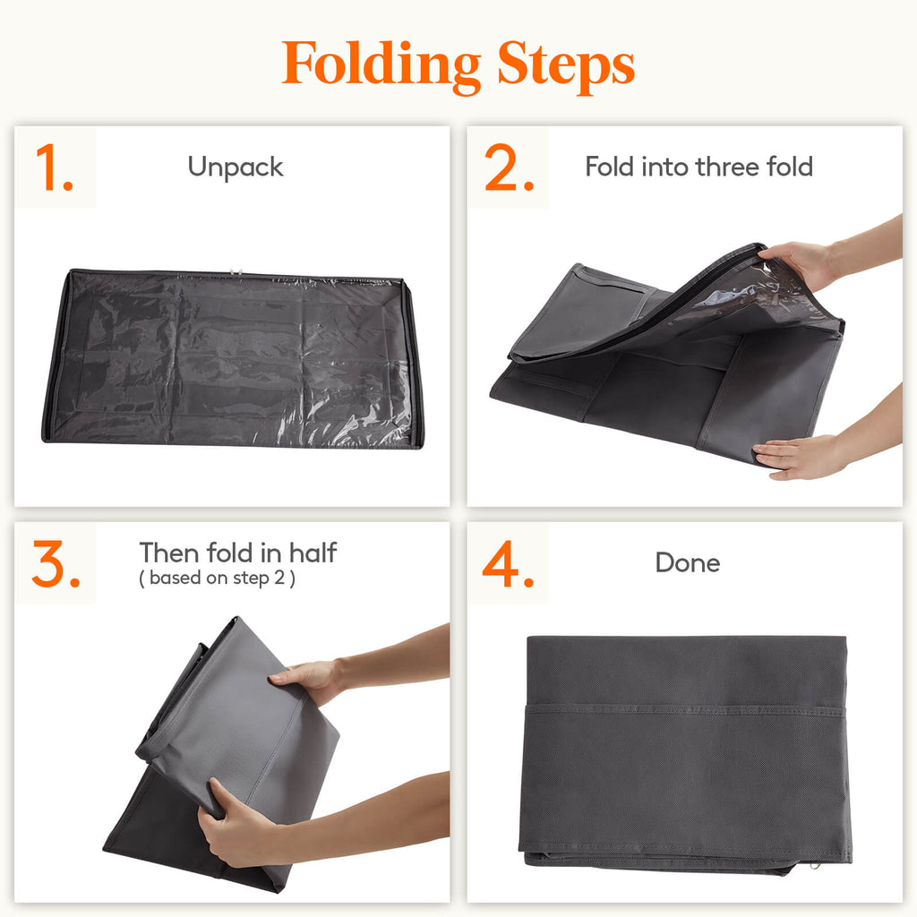 Lifewit Under Bed Storage Organizer Bins, Storage Bags Containers, 3/6 Packs