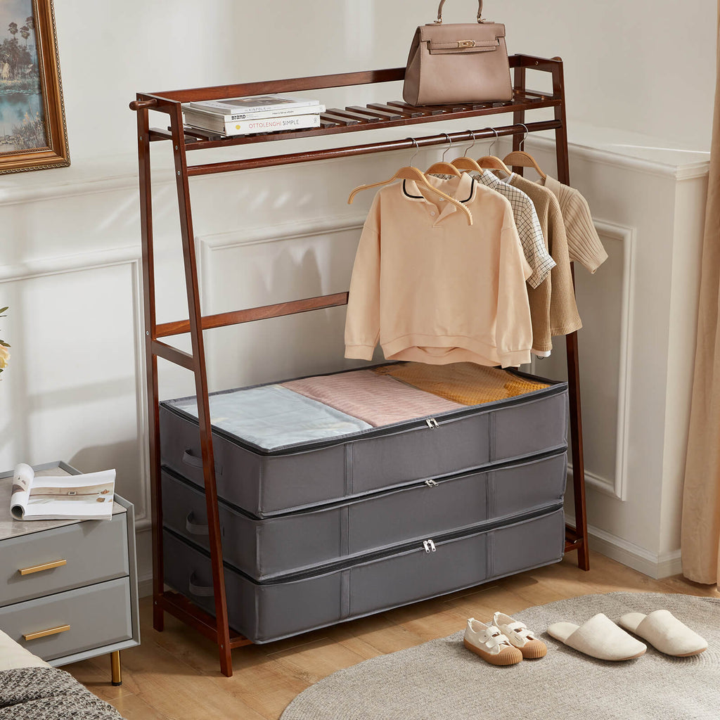 Lifewit Under Bed Storage Organizer Bins, Storage Bags Containers, 3/6 Packs