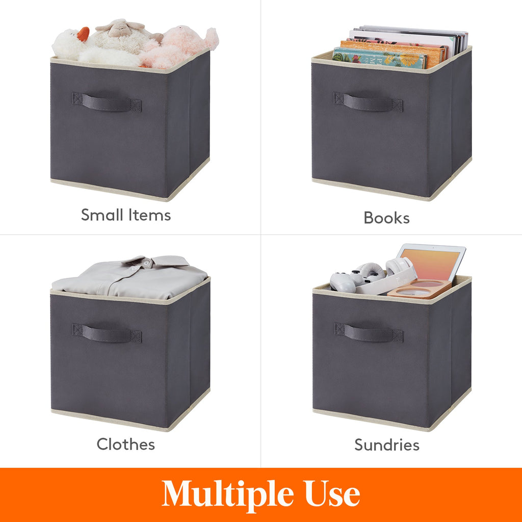 Lifewit Fabric Storage Cubes With Lids, 9 Inch Foldable Bins