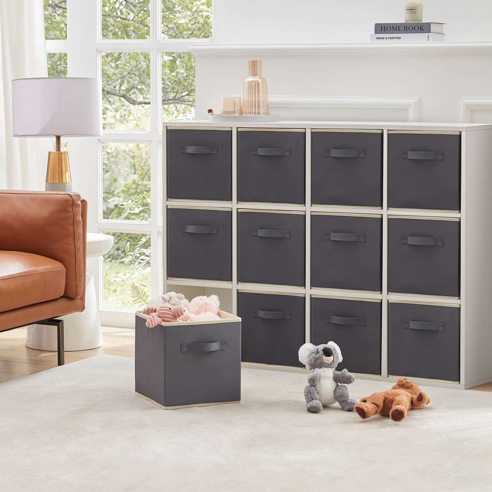 Lifewit Collapsable Fabric Cube Storage Bins, 13/11 Inches, 12 Packs