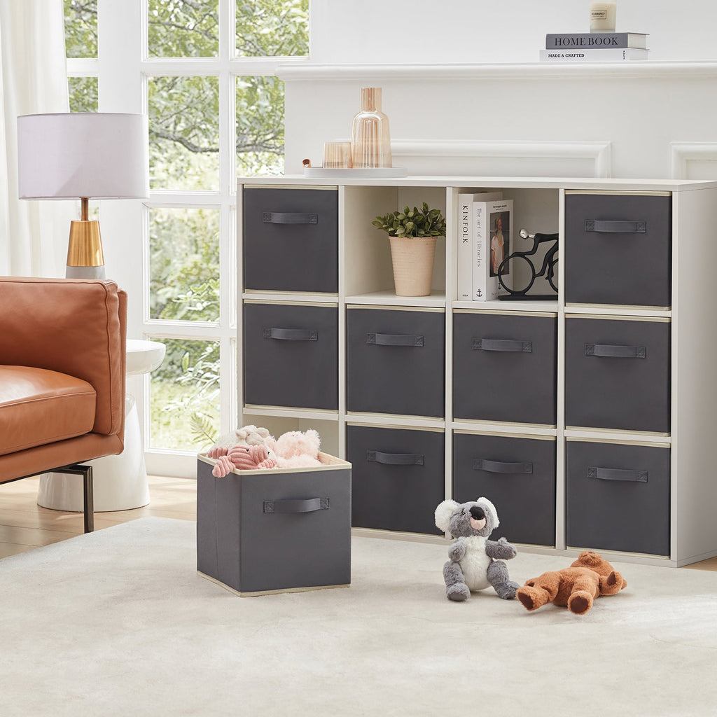 Lifewit Fabric Storage Cubes With Lids, 9 Inch Foldable Bins