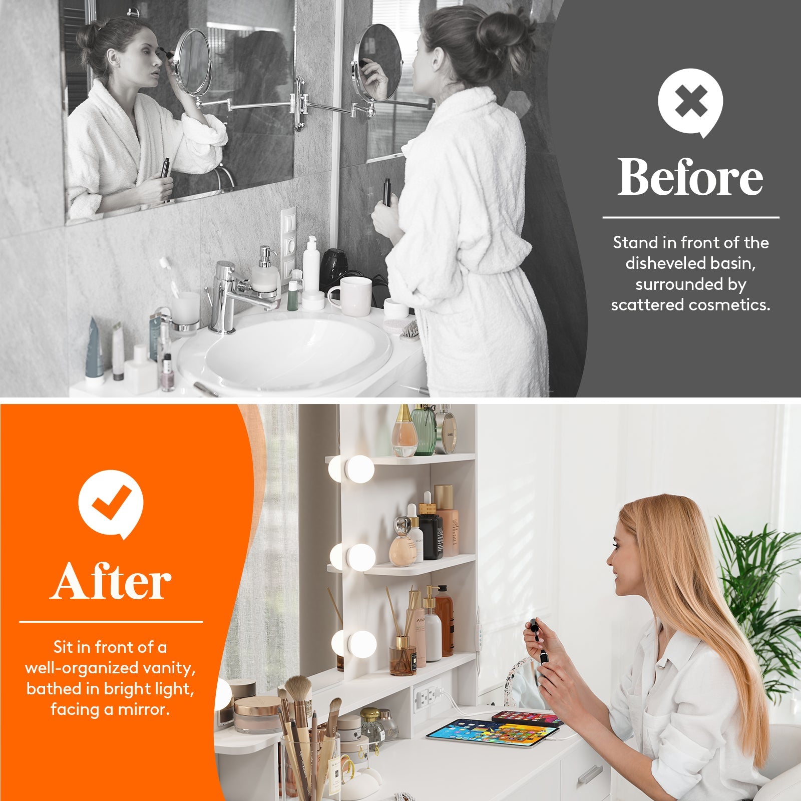 Lifewit Vanity Desk Set With Mirror And Lights