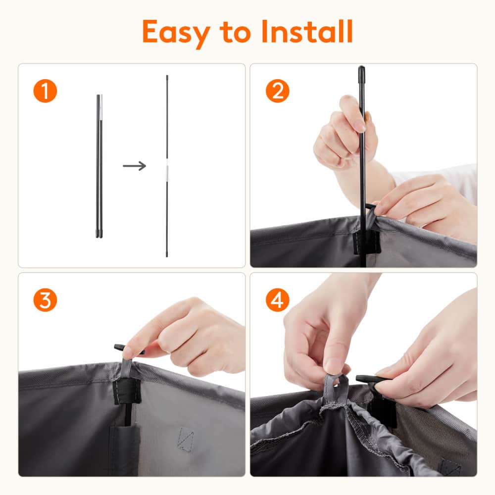 Lifewit 125L Double Laundry Hamper Basket with Lid and Laundry Bag, Divided Clothes Sorter Hamper