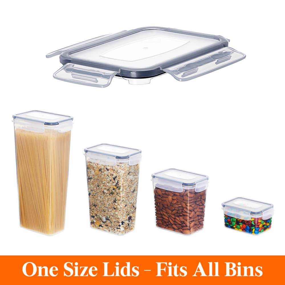Lifewit 24PCS Airtight Food Storage Containers with Lids for Cereal, Spaghetti, Flour, Sugar