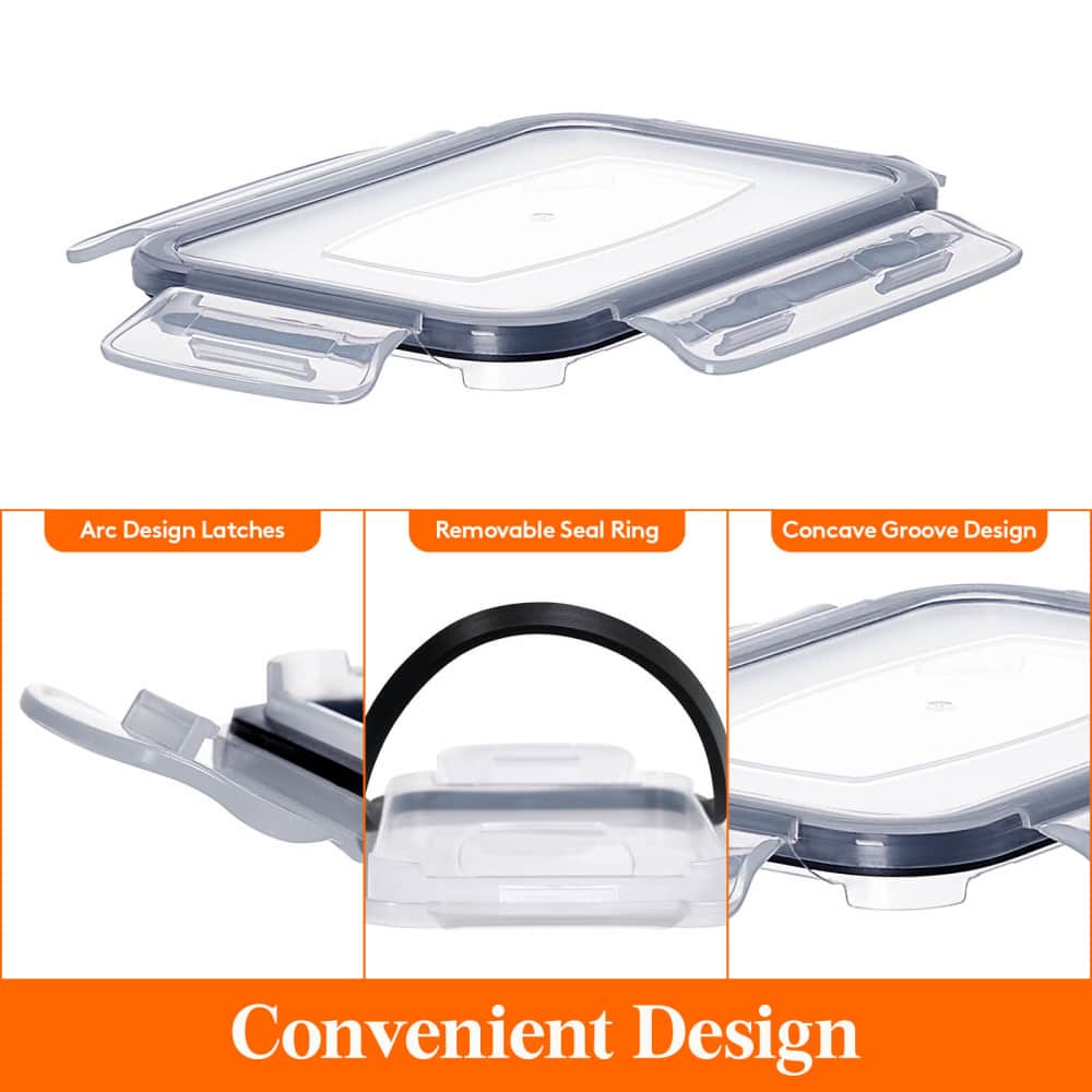 Lifewit 4PCS Airtight Pasta Container, Airtight Food Storage Container Set with Lids for Pantry, Cabinet