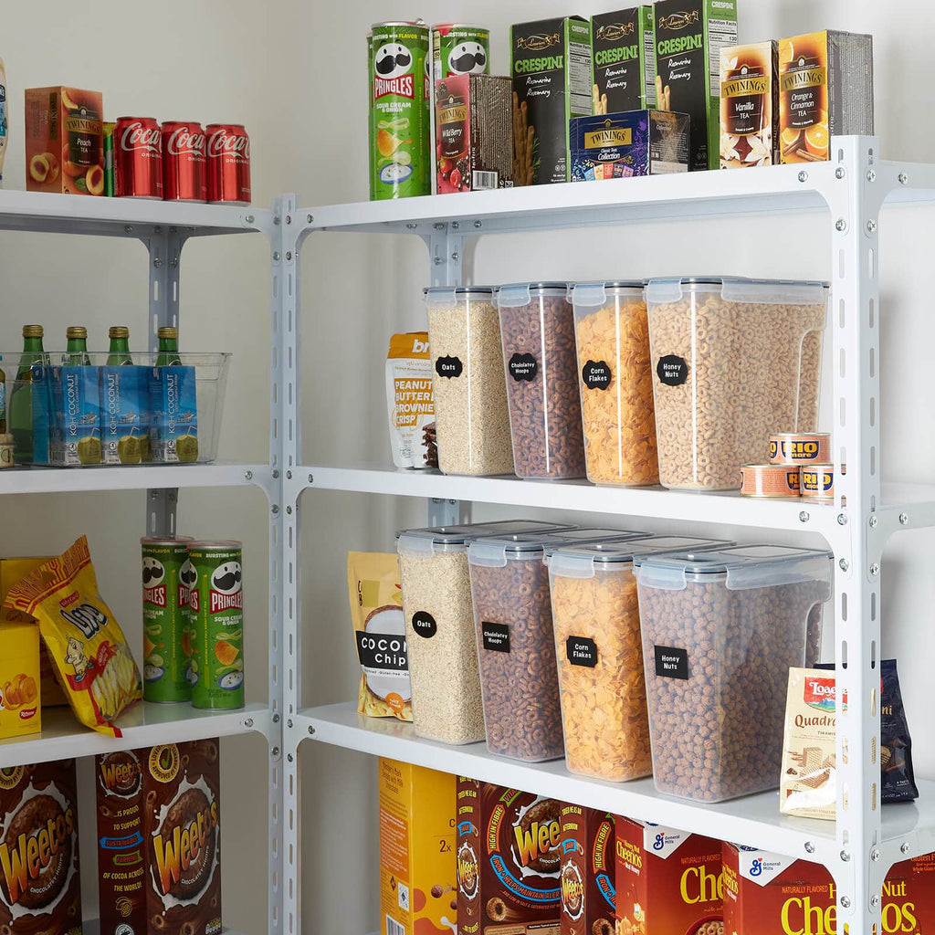 Lifewit 4pcs Cereal Container, Airtight Food Storage Container with Lids for Pantry, Cabinet, Fridge