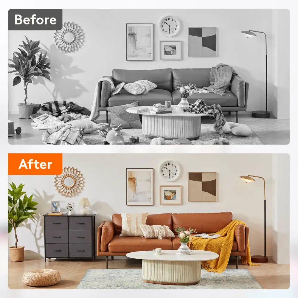 Lifewit 6 Drawer Double Dresser, Chest of Drawers with Fabric Dresser for Bedroom, Nursery