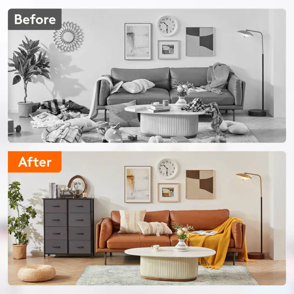 Lifewit 8 Drawer Double Dresser, Chest of Drawers with Fabric Dresser for Bedroom, Nursery