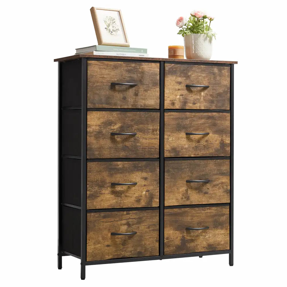 Lifewit 8 Drawer Double Dresser, Chest of Drawers with Fabric Dresser for Bedroom, Nursery