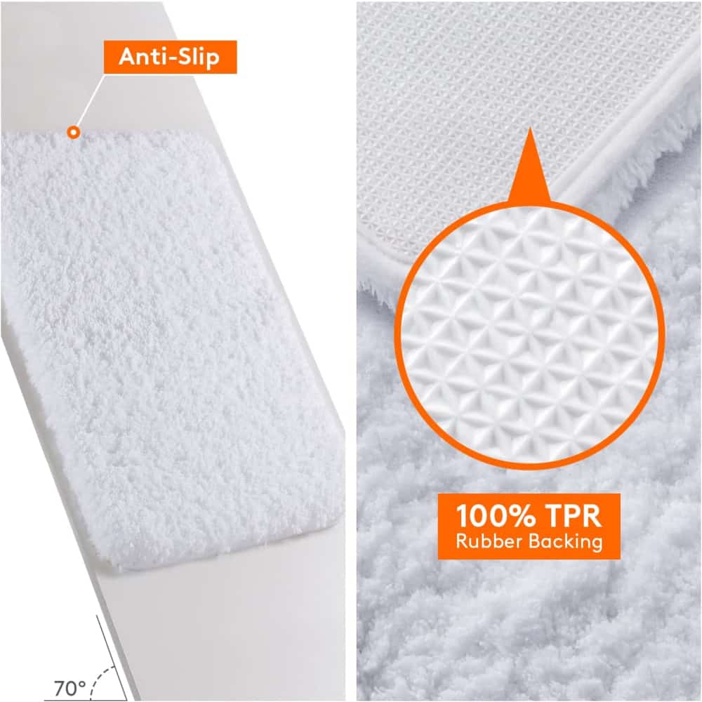 Lifewit Bath Shower Mat, Non Slip Washable Runner Rug