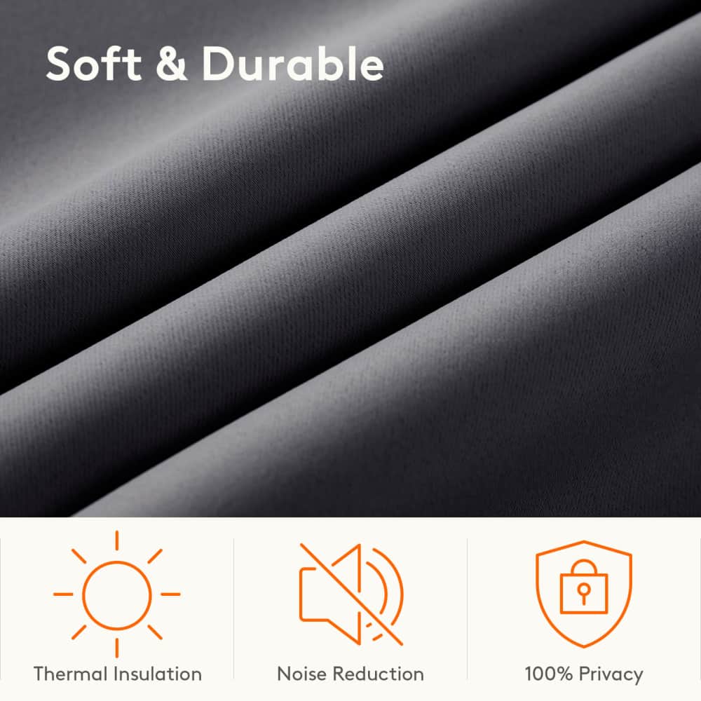 Lifewit Blackout Thermal Insulated Curtains for Living Room/Bedroom, Room Darkening Curtains Panels
