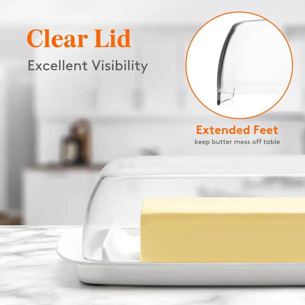 Lifewit Butter Dish with Lid, Butter Keeper Container, Butter Holder