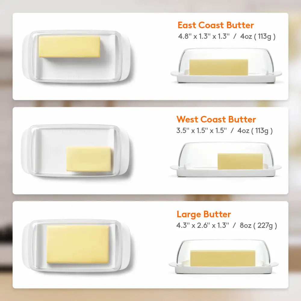 Lifewit Butter Dish with Lid, Butter Keeper Container, Butter Holder