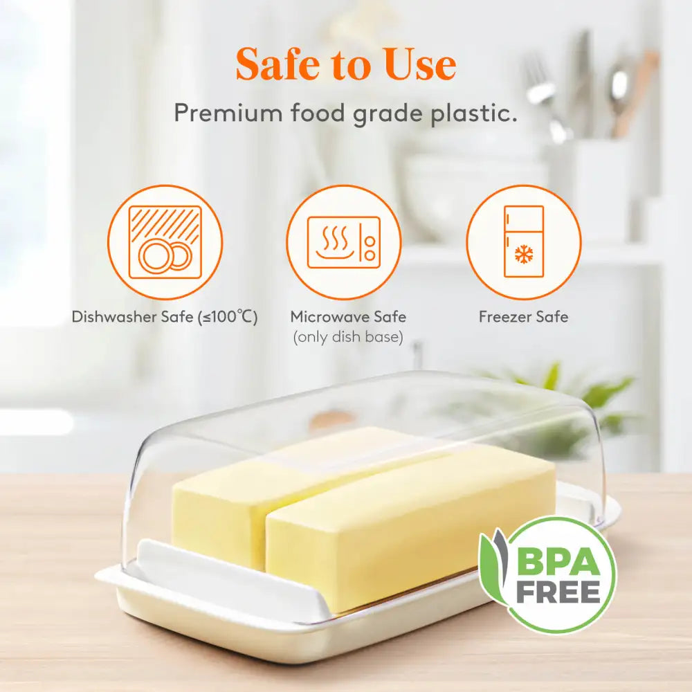 Lifewit Butter Dish with Lid, Butter Keeper Container, Butter Holder