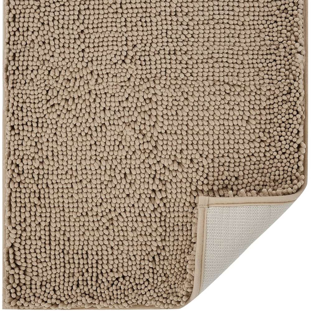 Lifewit Chenille Bath Shower Mat,  Non Slip Floor Runner Rug