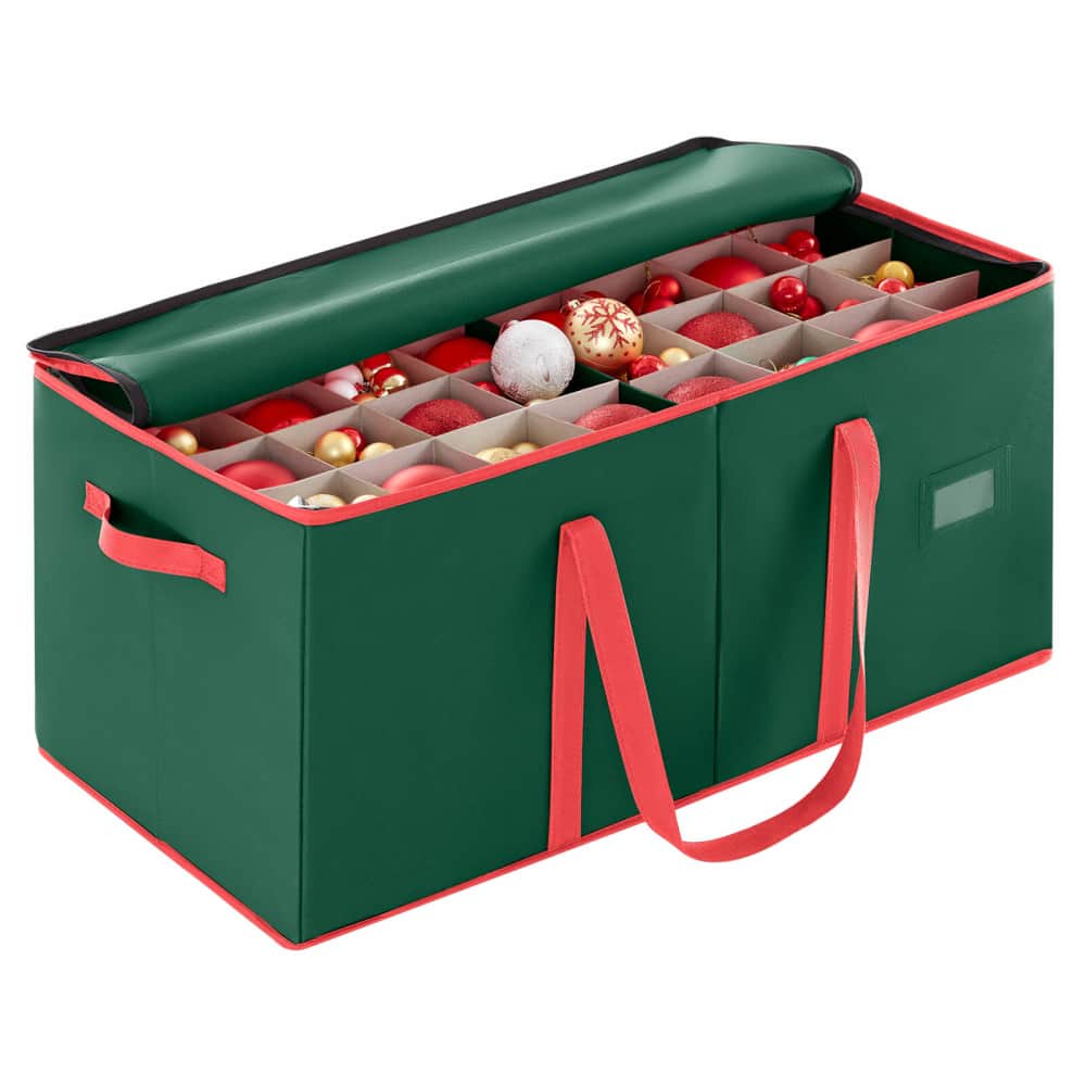 Lifewit Christmas Ornament Storage Box Organizer, Xmas Decoration Storage Container Bins