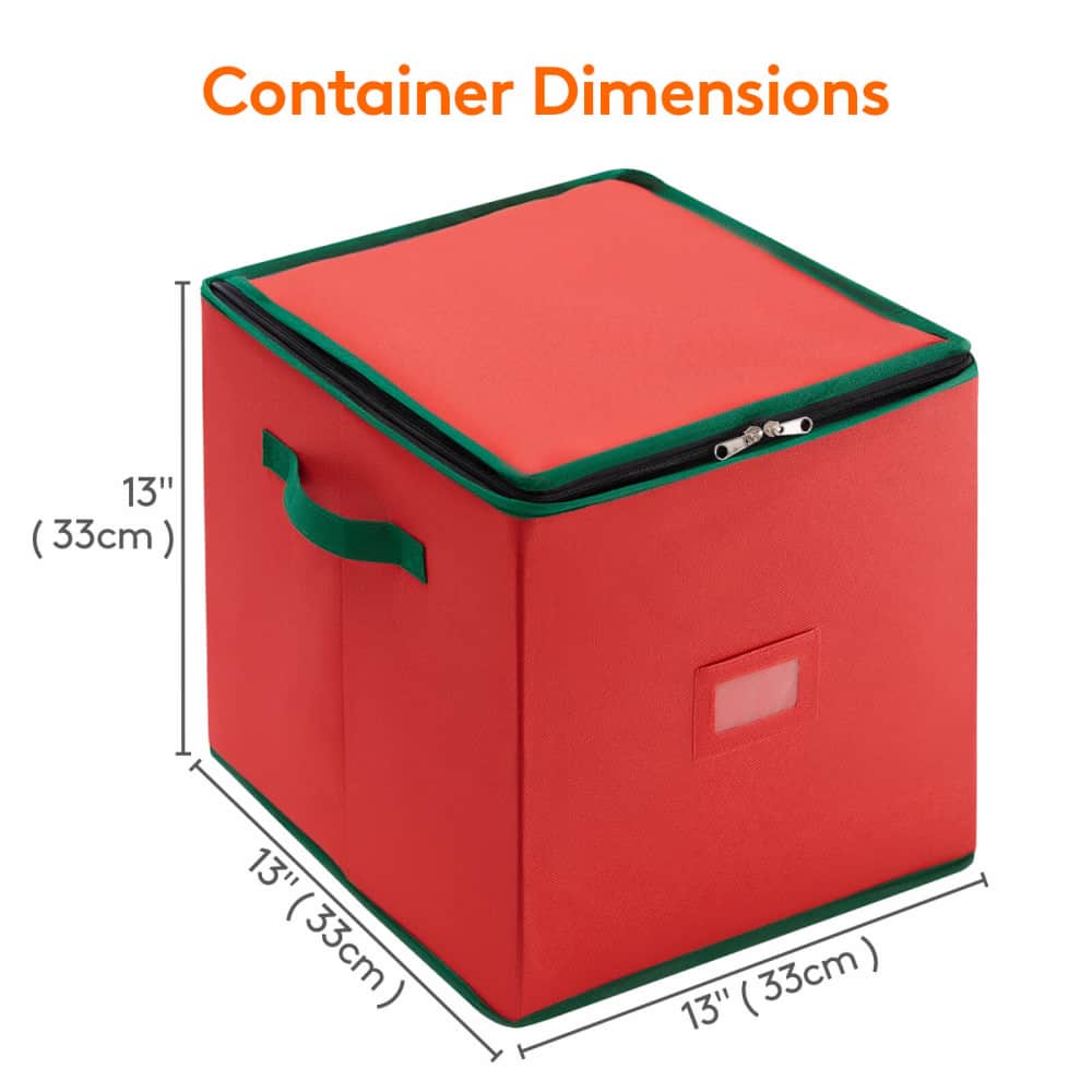 Lifewit Christmas Ornament Storage Box Organizer, Xmas Decoration Storage Container Bins
