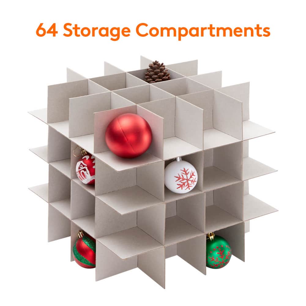 Lifewit Christmas Ornament Storage Box Organizer, Xmas Decoration Storage Container Bins