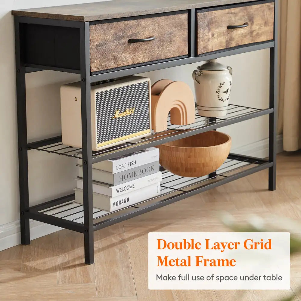 Lifewit Console Table with Drawers,  Narrow Sofa Table with Storage for Living Room, Entryway, Hallway