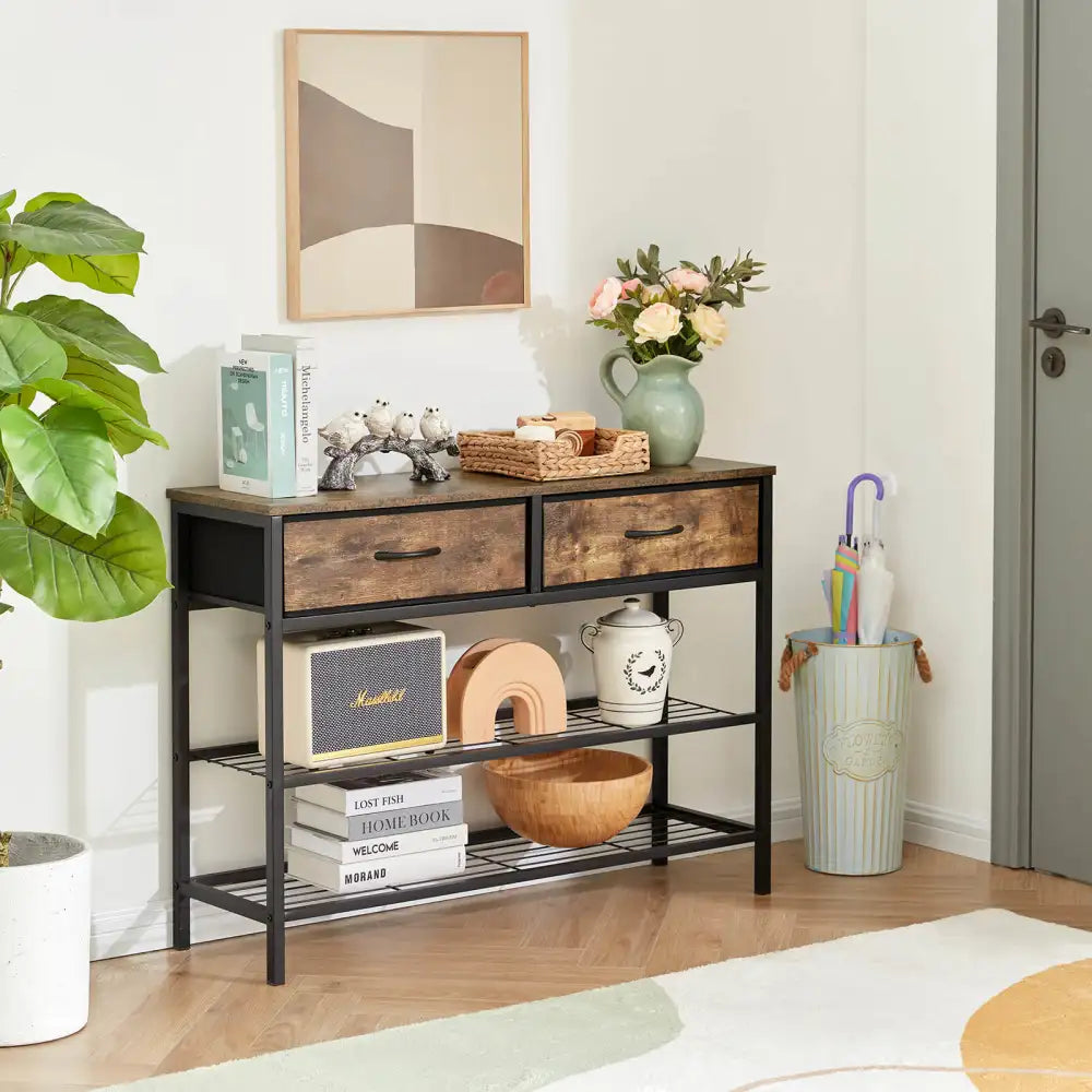 Lifewit Console Table with Drawers,  Narrow Sofa Table with Storage for Living Room, Entryway, Hallway