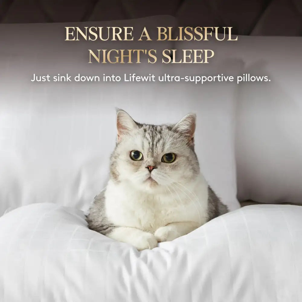 Lifewit Cooling Support Bed Pillows, Washable, Queen/King