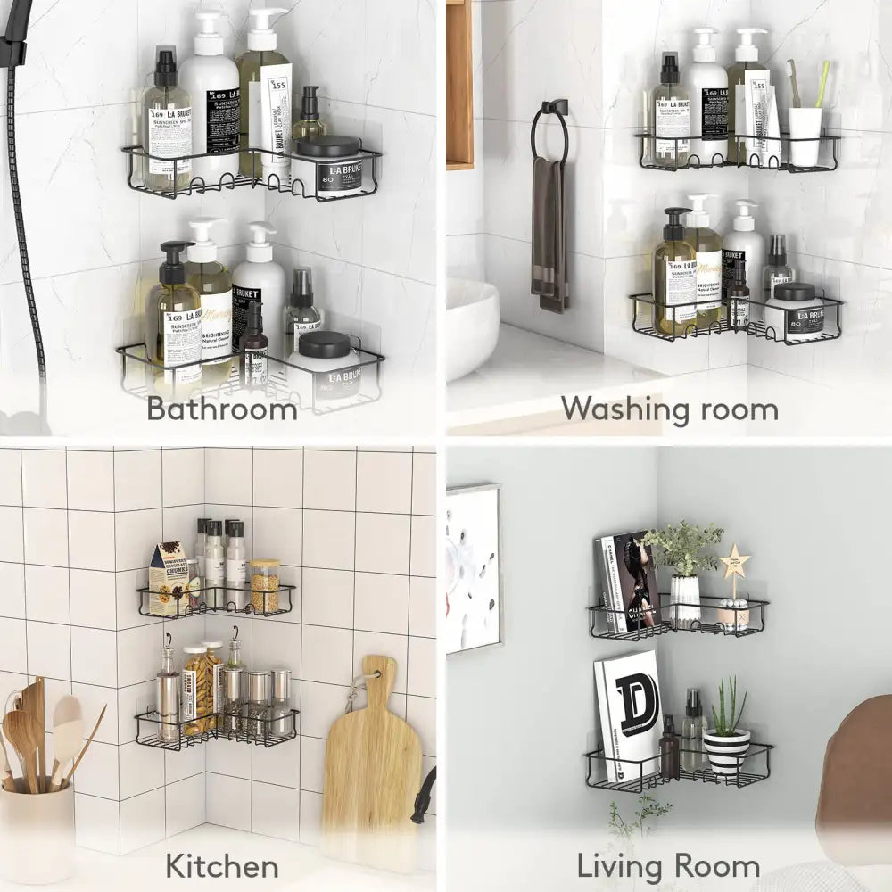 Lifewit Corner Shower Caddy Shelf, Tile Shower Shelves Organizer, Bathroom Rack