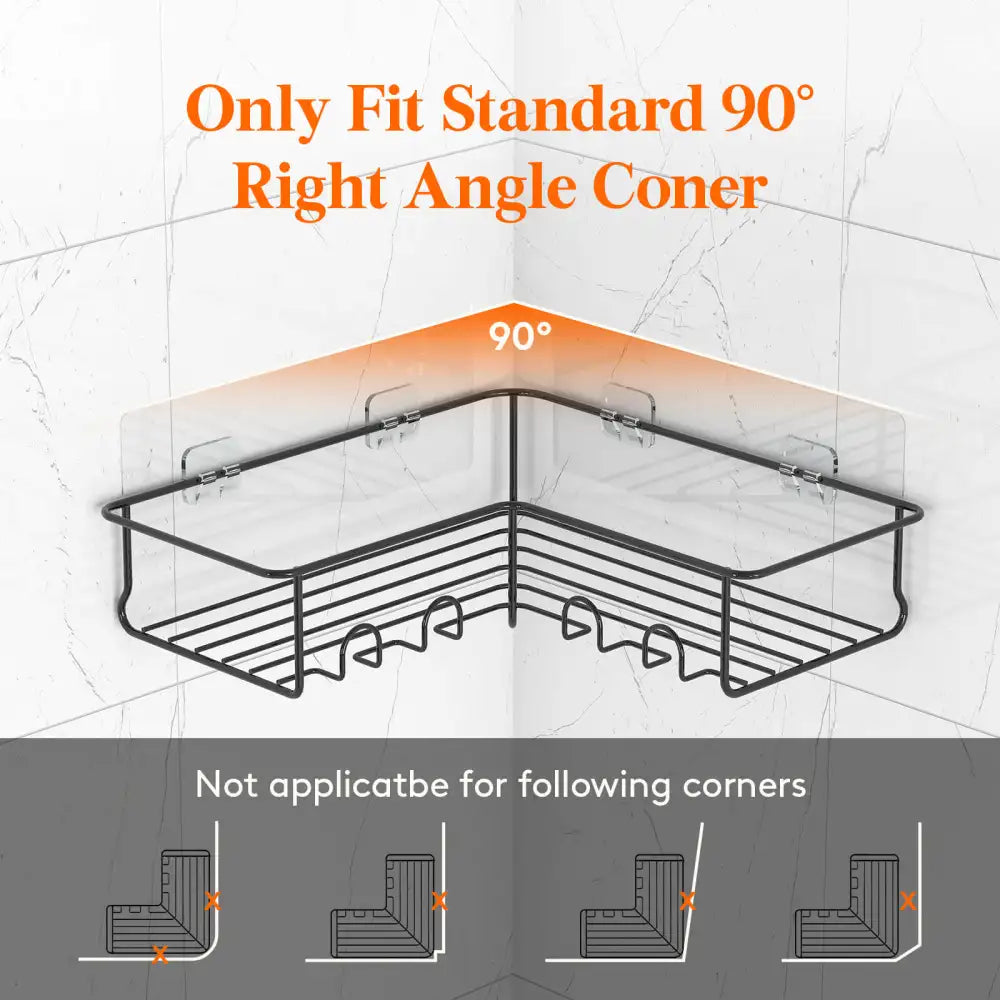 Lifewit Corner Shower Caddy Shelf, Tile Shower Shelves Organizer, Bathroom Rack
