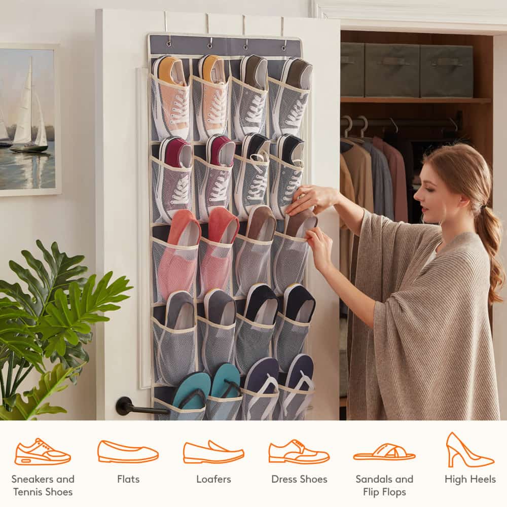 Lifewit Over The Door Hanging Shoe Storage Organizer