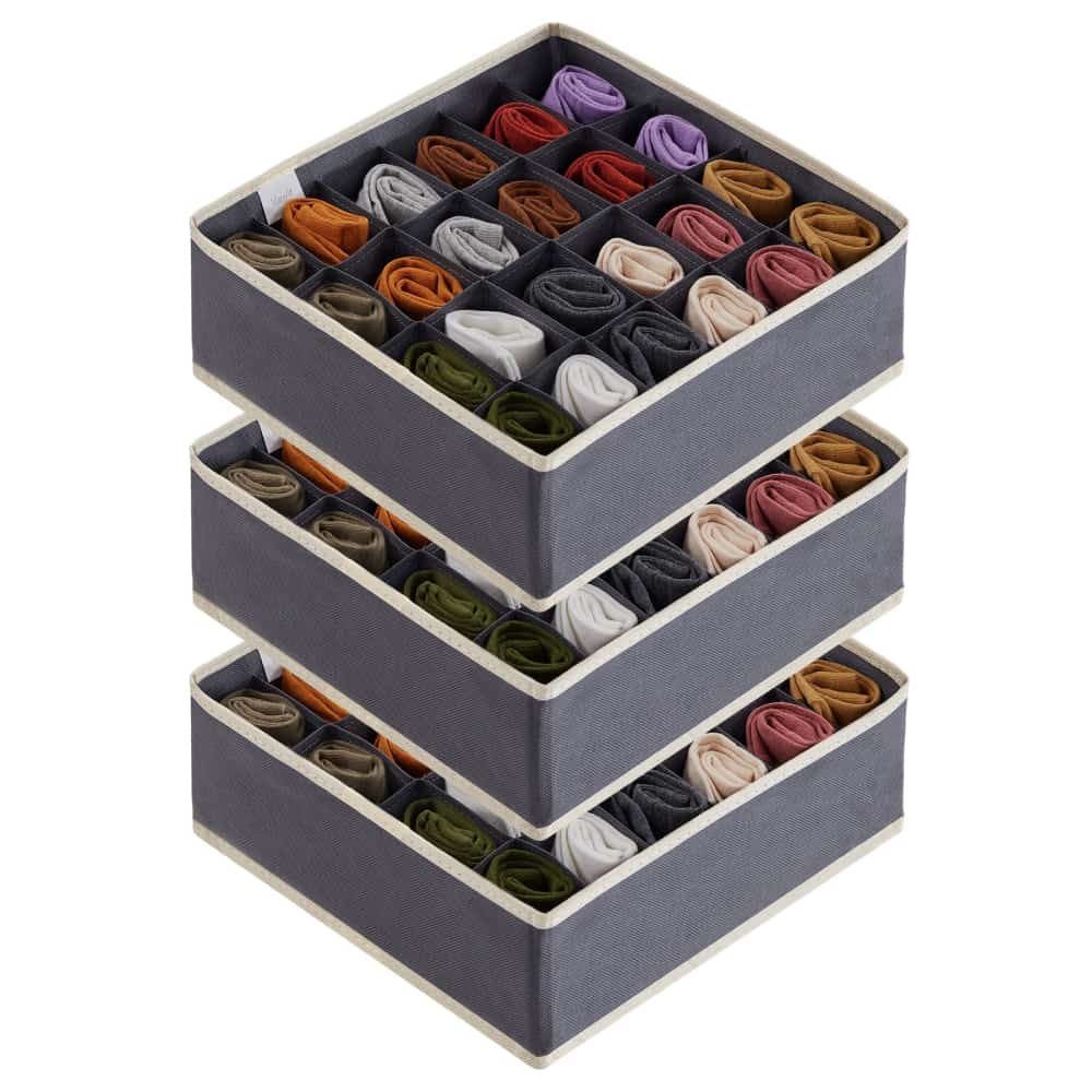 Lifewit Dresser Drawer Organizer for Underwear, Socks, Ties Storage