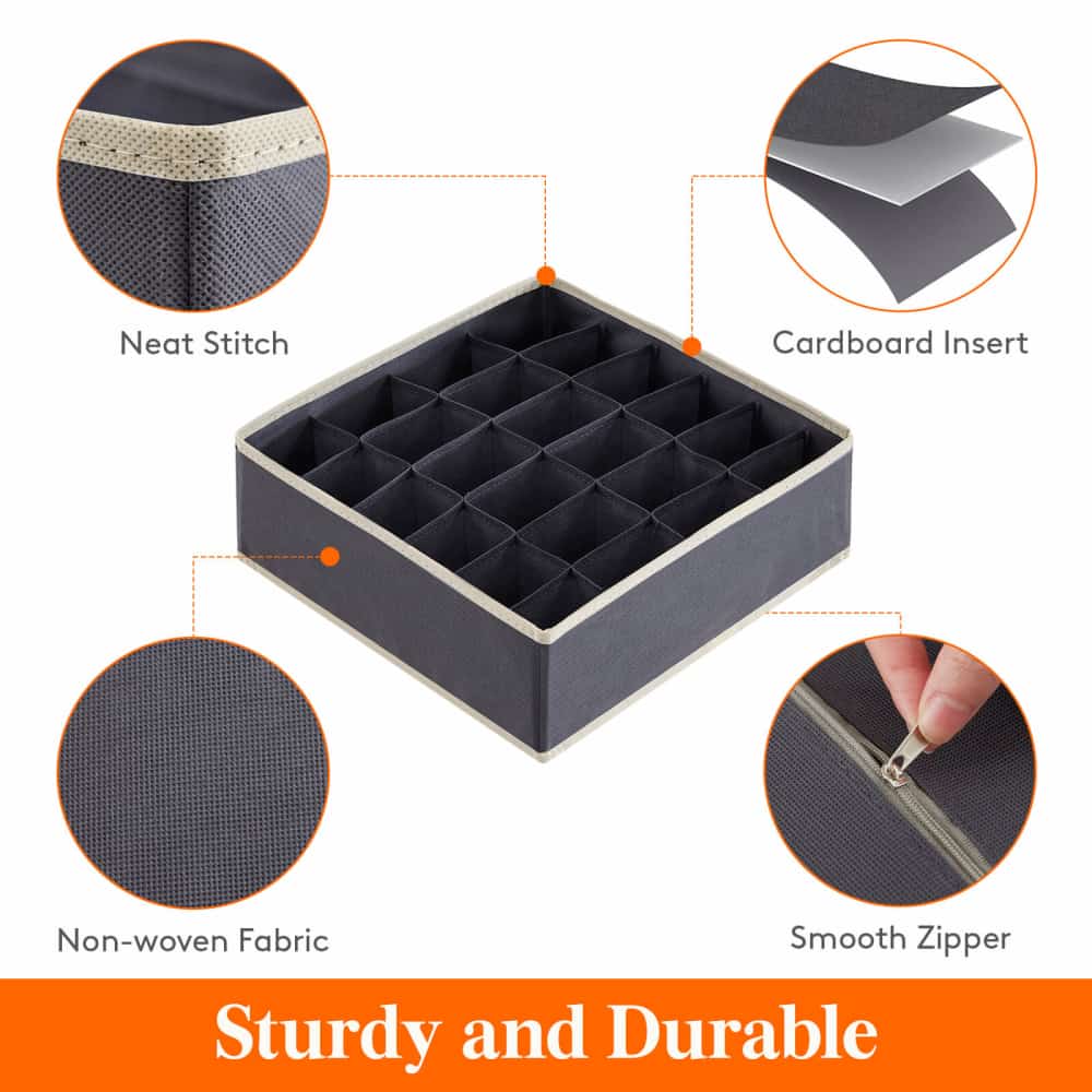 Lifewit Dresser Drawer Organizer for Underwear, Socks, Ties Storage