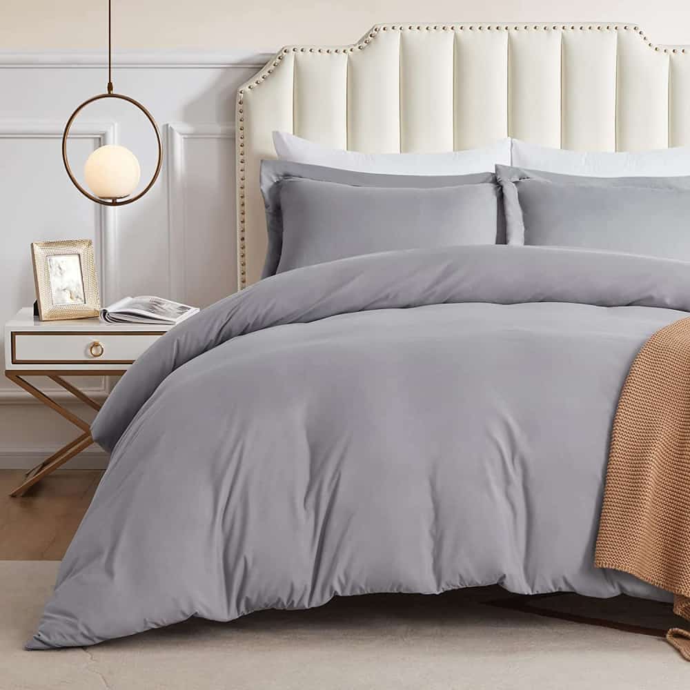 Lifewit Duvet Cover Set, Soft Microfiber Bedding with Zipper