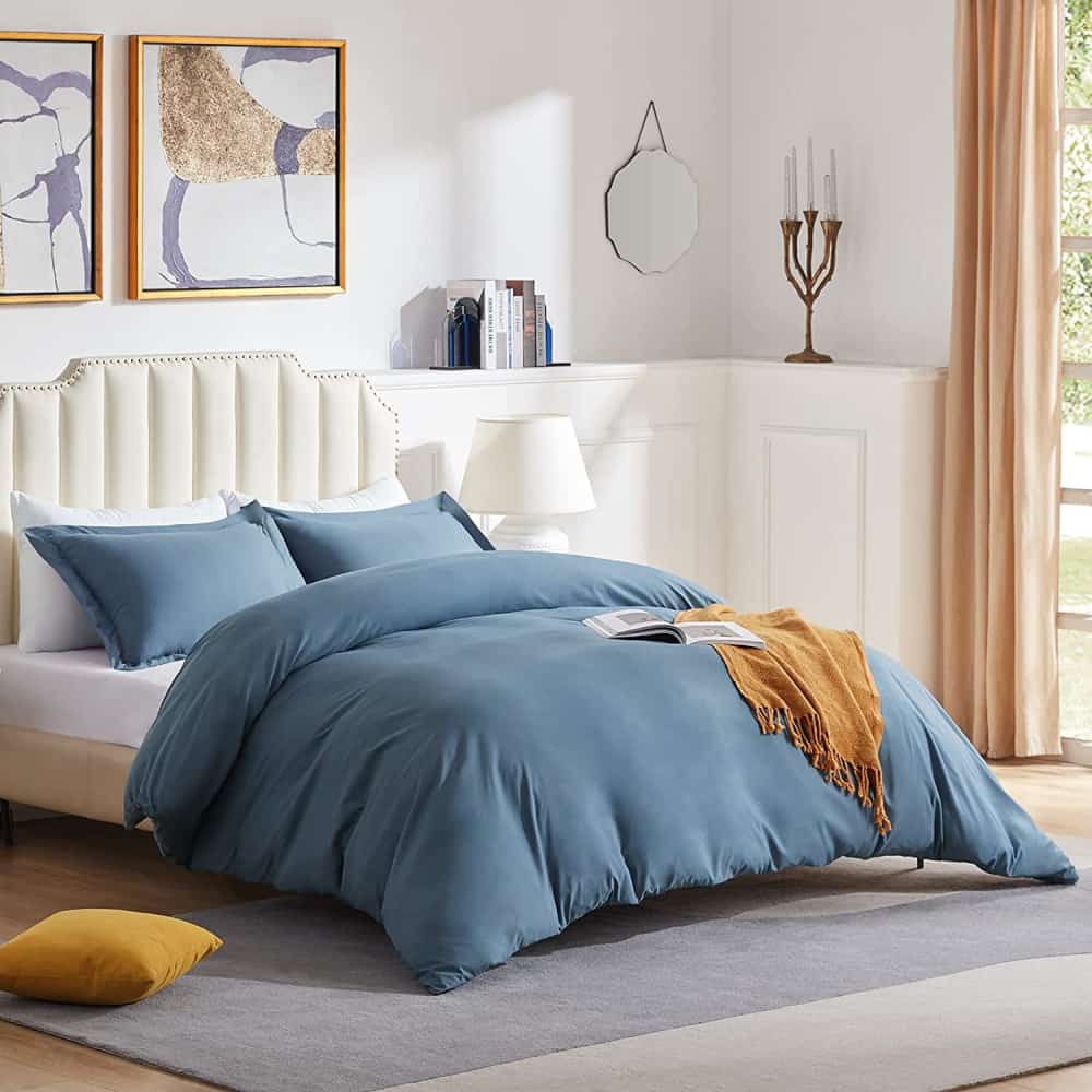 Lifewit Duvet Cover Set, Soft Microfiber Bedding with Zipper