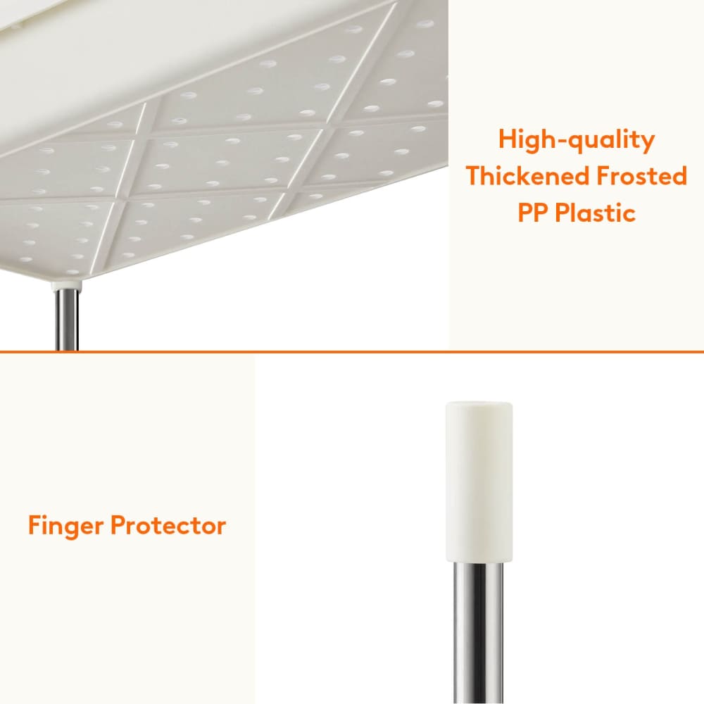 Lifewit Extra-Slim 3/4 Tier Rolling Cart for Kitchen, Utility, Bathroom, White/Black