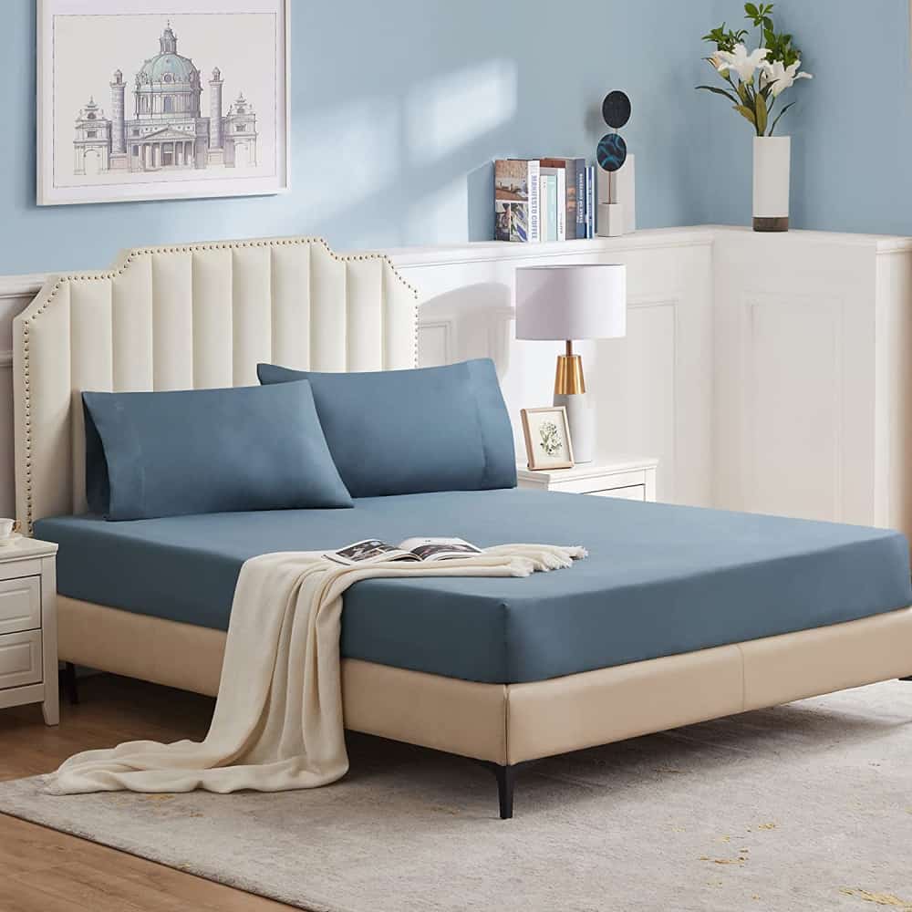 Lifewit Fitted Sheet, 1 Twin/Queen/King Size Fitted Sheet Only