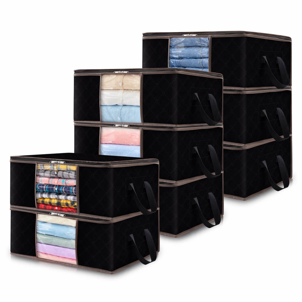 Lifewit Foldable Storage Bags with Clear Window for Clothes, Blankets, 35L