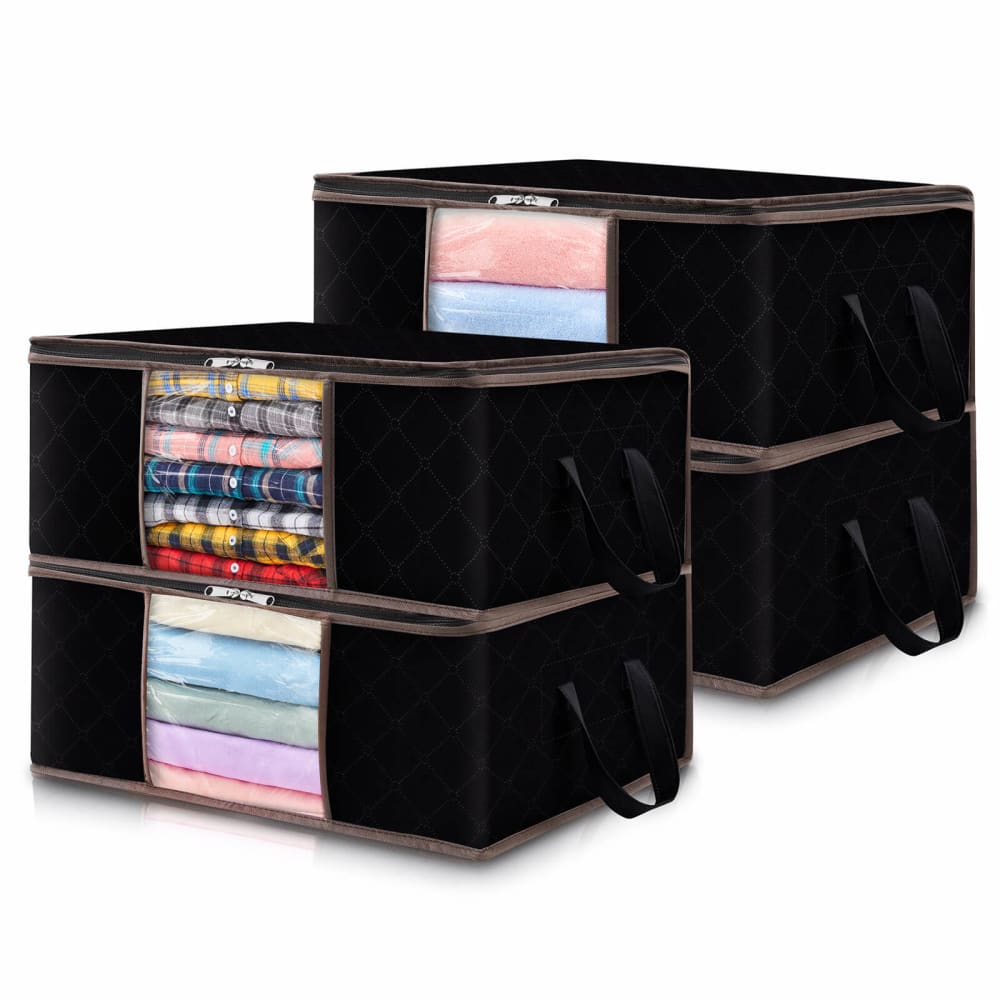 Lifewit Foldable Storage Bags with Clear Window for Clothes, Blankets, 35L