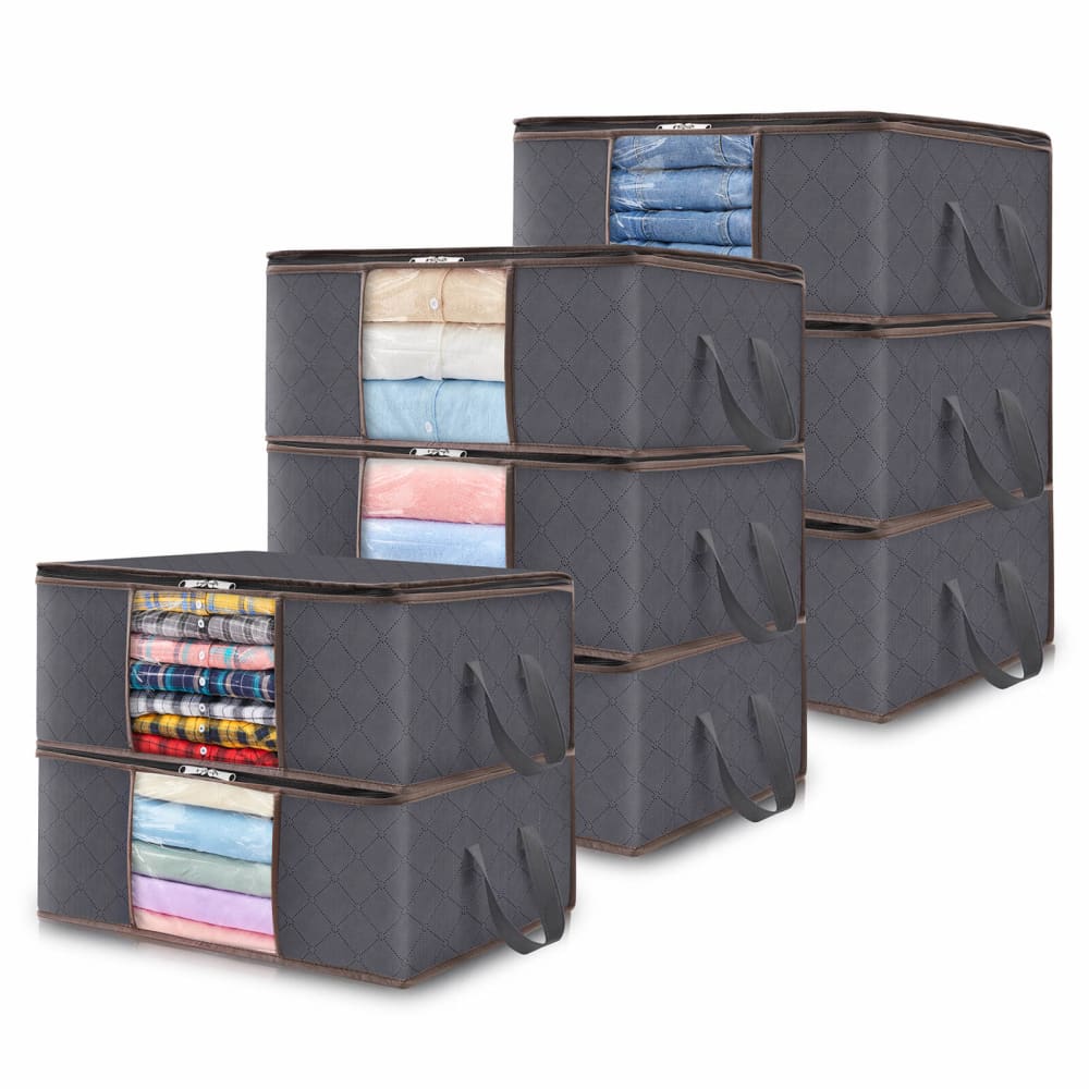 Lifewit Foldable Storage Bags with Clear Window for Clothes, Blankets, 35L