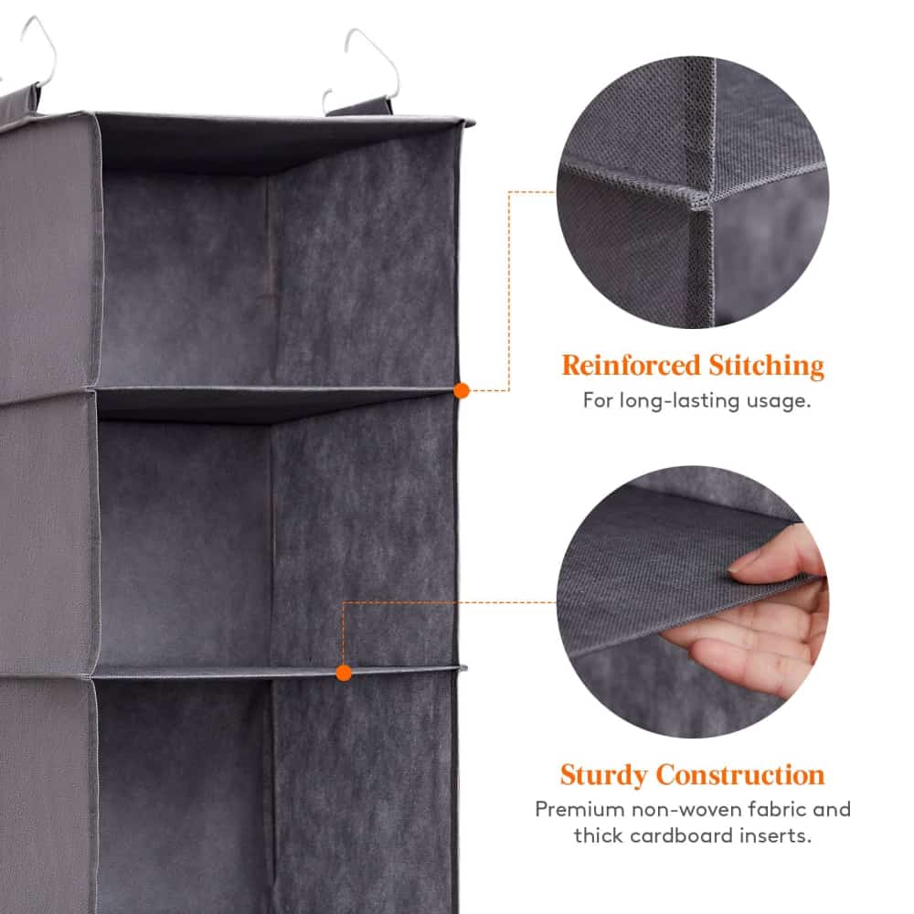 Lifewit Hanging Closet Organizer For Clothes Storage