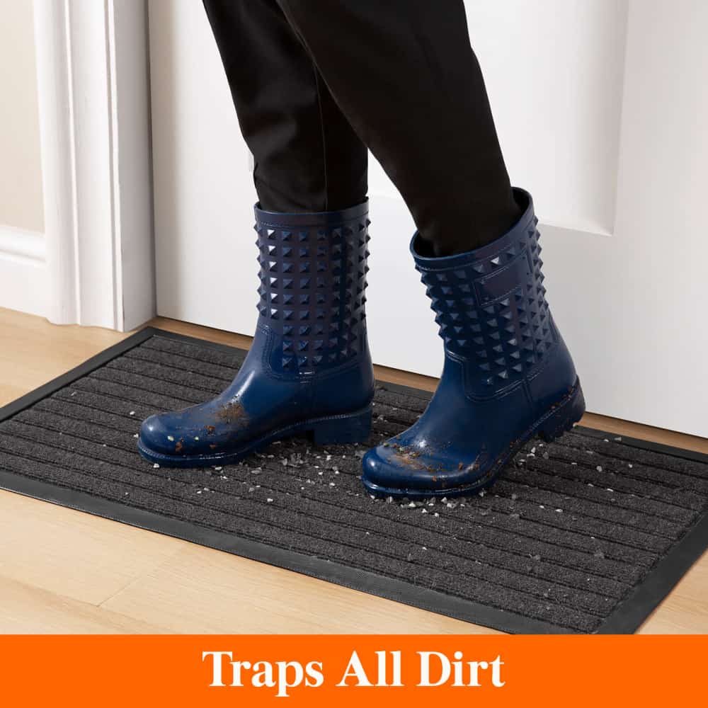 Lifewit Thin Indoor Door Mat, Rubber Backing, for Entry, Font Door