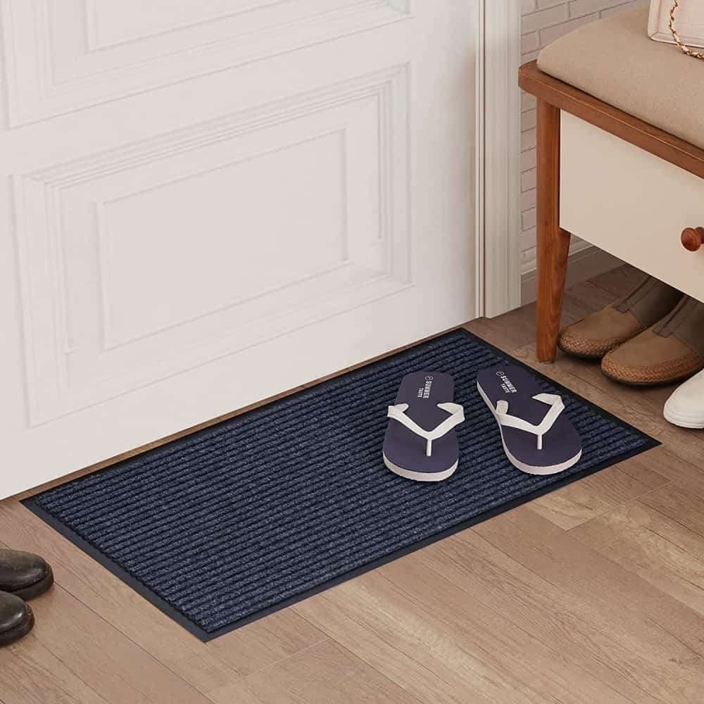 Lifewit Thin Indoor Door Mat, Ruggable Welcome Rug for Entryway