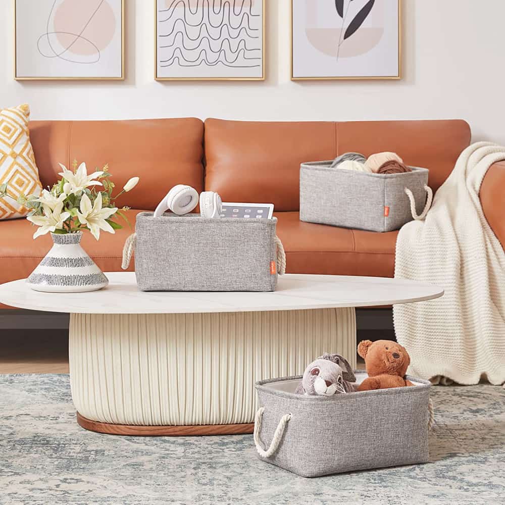 Lifewit Large Fabric Storage Baskets for Shelves, Closet, Bathroom