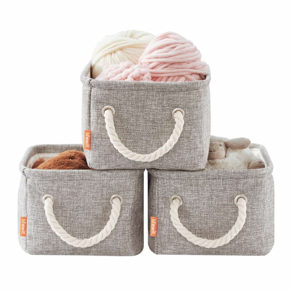 Lifewit Large Fabric Storage Baskets for Shelves, Closet, Bathroom